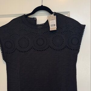 Boden Black Eyelet Maxi Dress